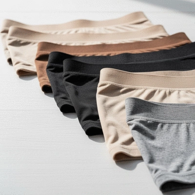 Folded anti-chafe underwear on a clean surface